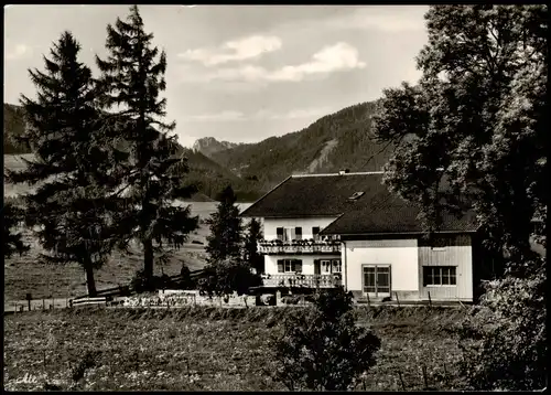 Ansichtskarte Nesselwang Maria-Rain im Allgäu 950 m Lärchenhaus 1963