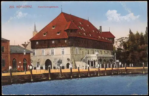 Ansichtskarte Konstanz Konziliumsgebäude 1925
