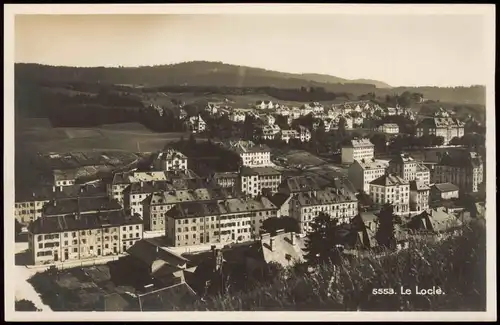 Ansichtskarte Le Locle Stadtpartie 1927