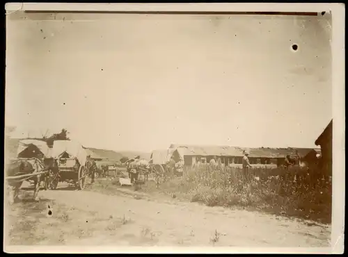 .Russland Rußland Россия Sanitätswagen vor Lager 1905 Privatfoto Foto