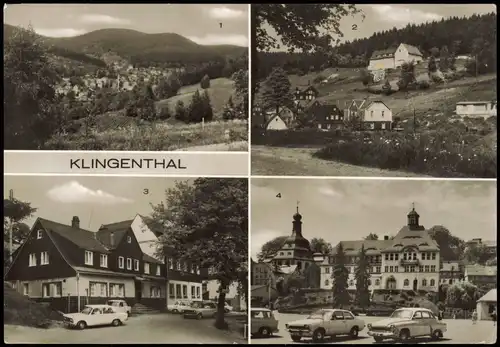 Ansichtskarte Klingenthal Stadt, Aschbergschänke, Platz der Einheit 1984