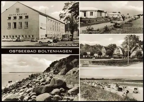 Boltenhagen FDGB-Erholungsheim Fritz Reuter FDGB-Urlauberdorf Strandkörben 1978