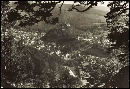 Ansichtskarte Schwarzburg Panorama-Ansicht 1986