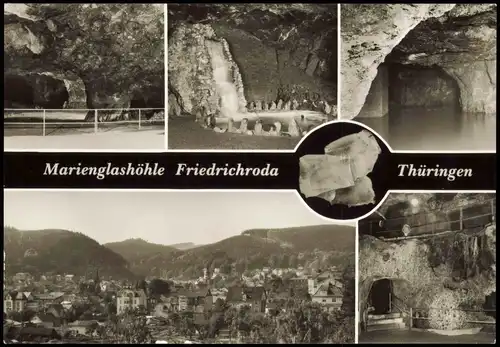 Ansichtskarte Friedrichroda Marienglashöhle 1989