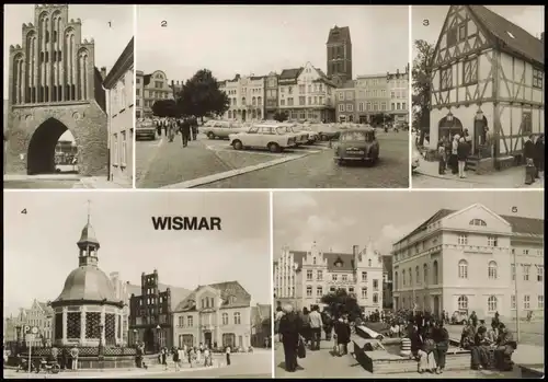 Wismar Wassertor, Marktplatz, An der "Runden Grube", Wasserkunst 1984