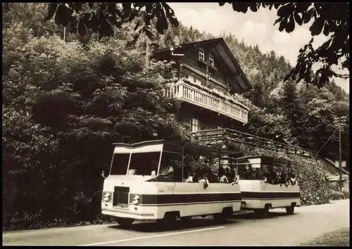 Ansichtskarte Schwarzburg Schwarza-Expreß am Schweizerhaus DDR AK 1969