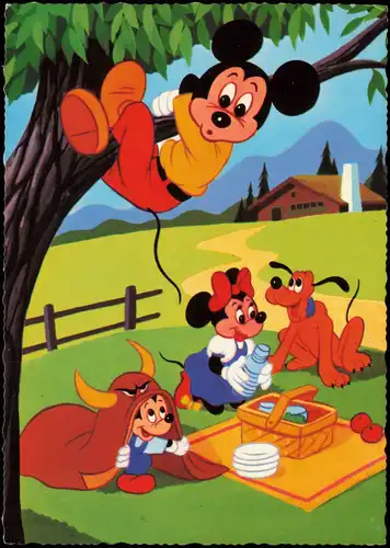 Ansichtskarte  Walt Disney - Zeichentrick Micky Mouse Mini Mouse 1972
