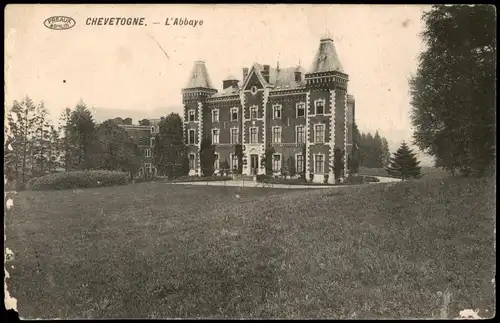 Postkaart Chevetogne-Ciney Ciney L'Abbaye/Abtei Chevetogne 1918