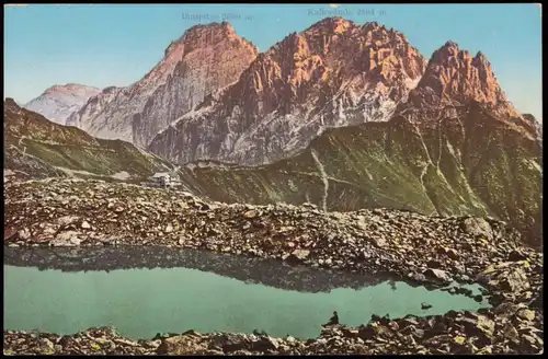 Gschnitz Tirol Innsbrucker-Hütte (2369 m) am Pinnisjoch, Alpen Berge 1910