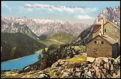 Maurach Erfurter Hütte in den Alpen (Tirol) d. A. V. S. Erfurt 1910