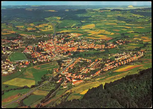 Schlüchtern (Bergwinkelstadt) Luftbild  Rhön, Spessart und Vogelsberg 1975