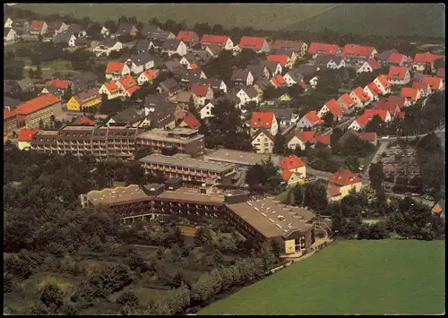 Ansichtskarte Bad Nenndorf Luftbild mit der Kurklinik Niedersachsen 1987