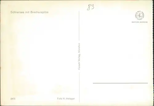 Ansichtskarte Schliersee Stadt, Brecherspitze 1988