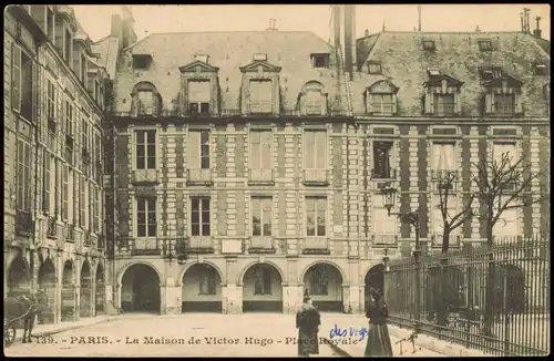 Foto Paris La Maison de Victor Hugo - Place Royale 1903 Privatfoto