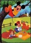 Ansichtskarte  Walt Disney - Zeichentrick Micky Mouse Mini u. Pluto 1979