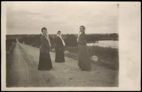 Russland Rußland Россия schöne Frauen 1911 Privatfoto Foto   Briefmarke Stempel