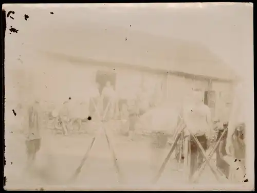 .Russland Rußland Россия Soldaten vor Lager - Gewehre 1905 Privatfoto Foto