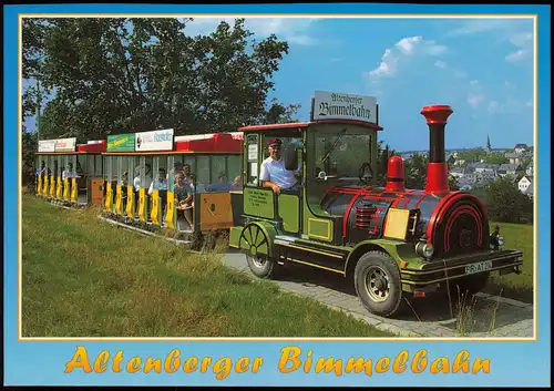 Altenberg (Erzgebirge)  Bimmelbahn Eisenbahn Modellbahn Motivkarte 2000