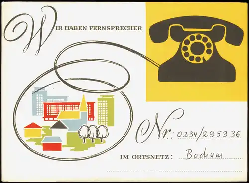 Reklame & Werbung Wir haben Fernsprecher - Telekommunikation 1999 Bochum