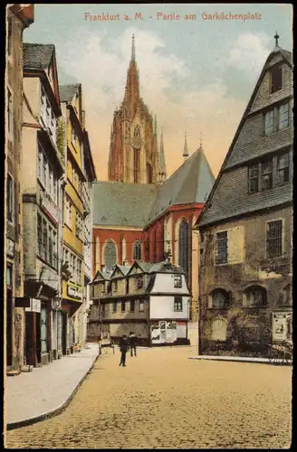 Ansichtskarte Frankfurt am Main Garküchenplatz 1912