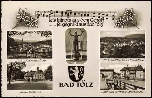 Ansichtskarte Bad Tölz MB Stadtansichten Leis Klingst aus dem... 1959