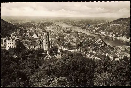 Ansichtskarte Heidelberg Totale - Fotokarte 1959