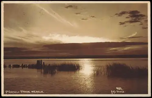 Postcard Pernau Pärnu Vaade Merele - Stimmungsbild 1928