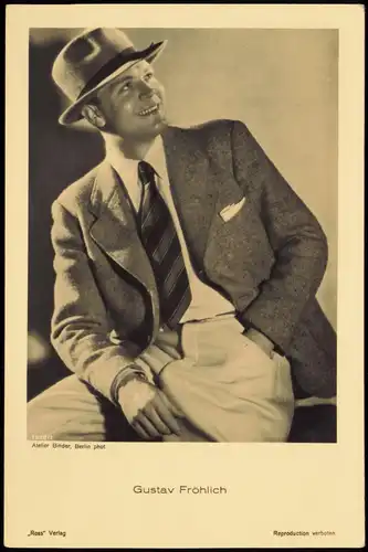 Ansichtskarte  Film/Fernsehen/Theater - Schauspieler Gustav Fröhlich 1932