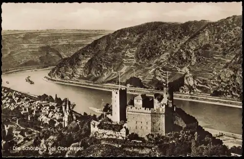 Oberwesel Die Schönburg (Rhein) Ansichtskarte 1940
