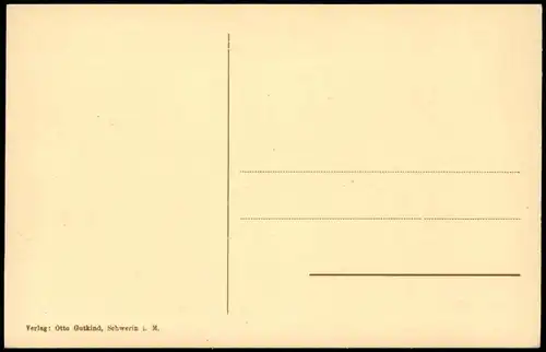 Ansichtskarte Schwerin Schloss, Seeseite. 1922