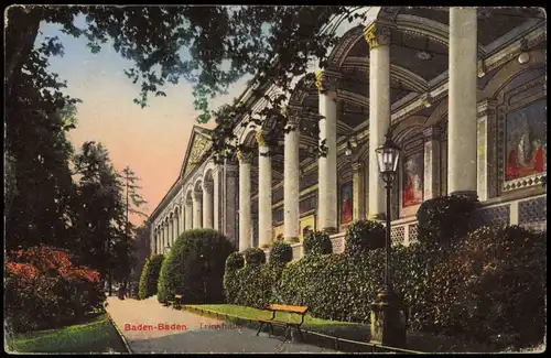 Ansichtskarte Baden-Baden Trinkhalle 1922