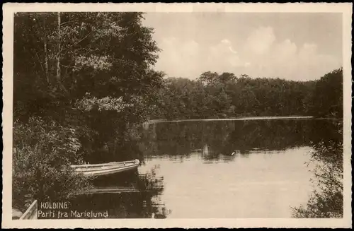 Postcard Kolding Parti fra Marielund 1928