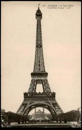 CPA Paris Eiffelturm Tour Eiffel 1922