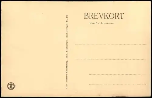 Postcard .Dänemark - Udsigt fra Slottet i Fredensborg mod Parken 1926