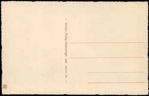 Postcard Aarhus Skrænter i Marselisborg Skov 1928