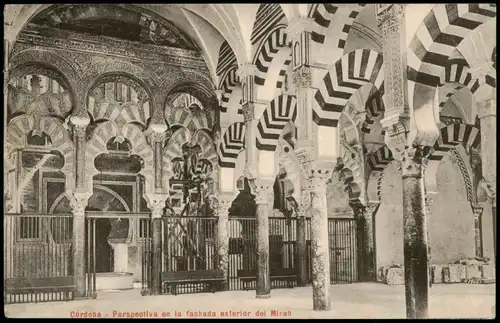 Postales Córdoba Perspectiva en la fachada exterior del Mirab 1911