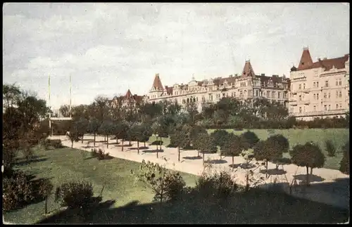 Königliche Weinberge-Prag Královské Vinohrady, Praha Riegerpark 1913