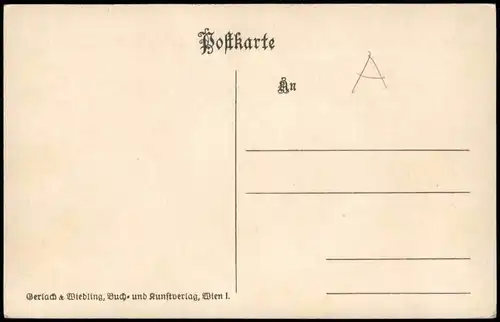 Ansichtskarte Wien Ringstrasse. 1912