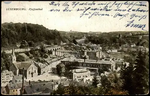 Postcard Luxemburg Pfaffenthal 1930