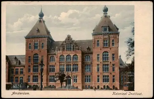 Postkaart Amsterdam Amsterdam Koloniaal Instituut. 1922