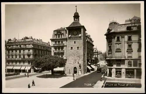 Ansichtskarte Genf Genève Straßenpartie, Geschäfte 1930