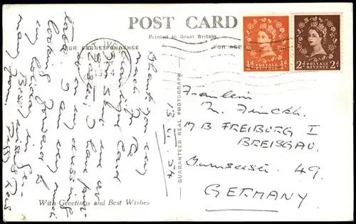 Postcard Penzance Land’s End - Cornwall 1954