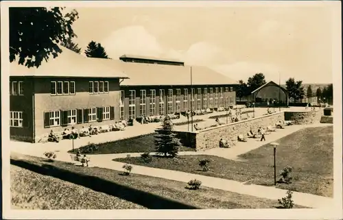 Ansichtskarte Oberhof (Thüringen) Wandelhalle 1952