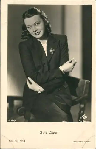 Ansichtskarte  Film Schauspieler Gerti Ober 1933