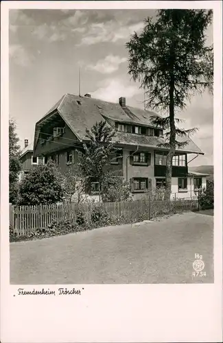 Ansichtskarte Hinterzarten Fremdenheim Tröscher - Foto Ak 1961