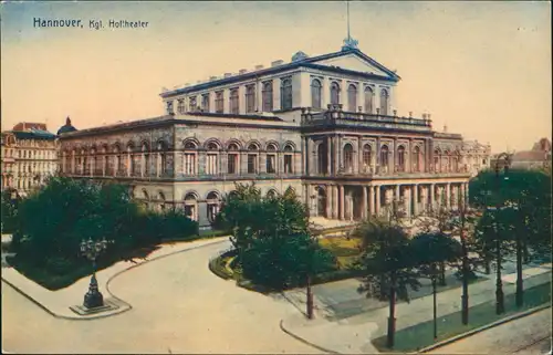 Ansichtskarte Hannover Hoftheater 1912