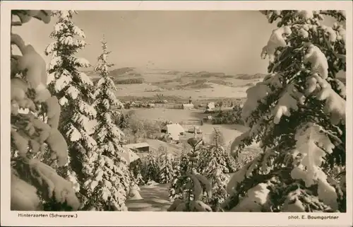 Ansichtskarte Hinterzarten Stadt im Winter 1939