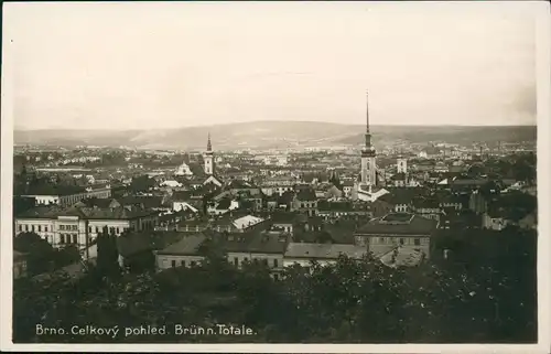 Postcard Brünn Brno Totale mit Fernsicht 1932