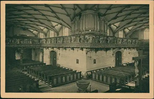 Ansichtskarte Freudenstadt Inneres der ev. Stadtkirche - Orgel 1927