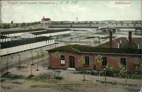 Ansichtskarte Altengrabow Truppenübungsplatz - Totale 1908